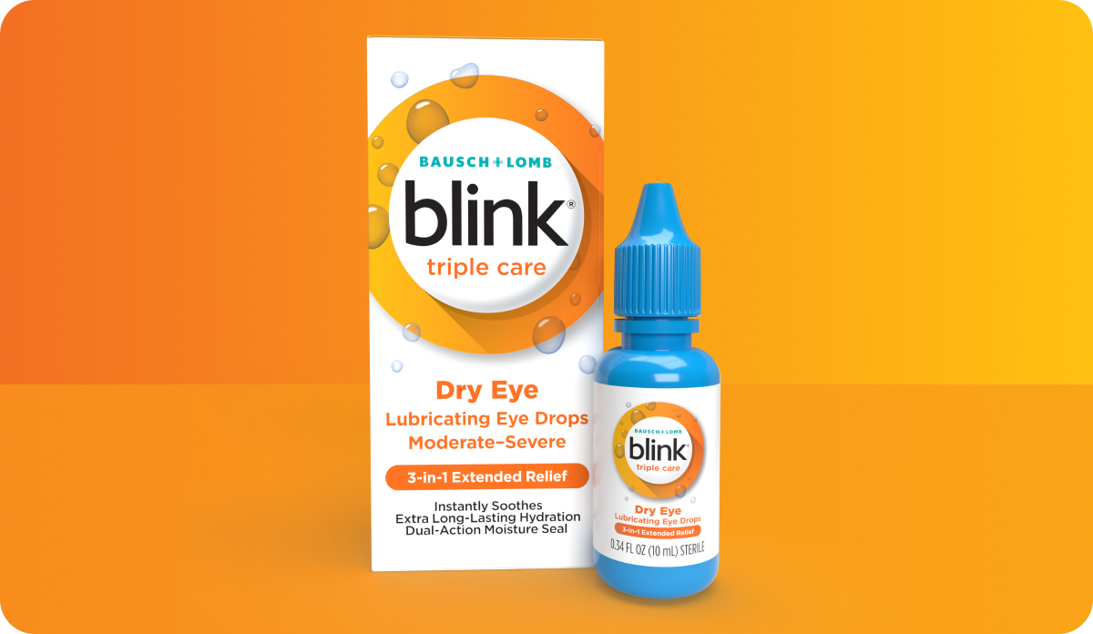 Blink Triple Care package and bottle